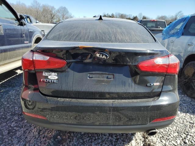 KNAFX4A84E5081254 - 2014 KIA FORTE EX BLACK photo 6