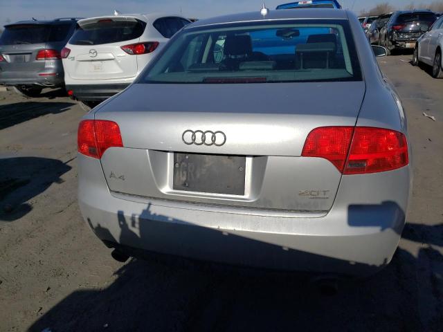 WAUDF78E07A075758 - 2007 AUDI A4 2.0T QUATTRO SILVER photo 6