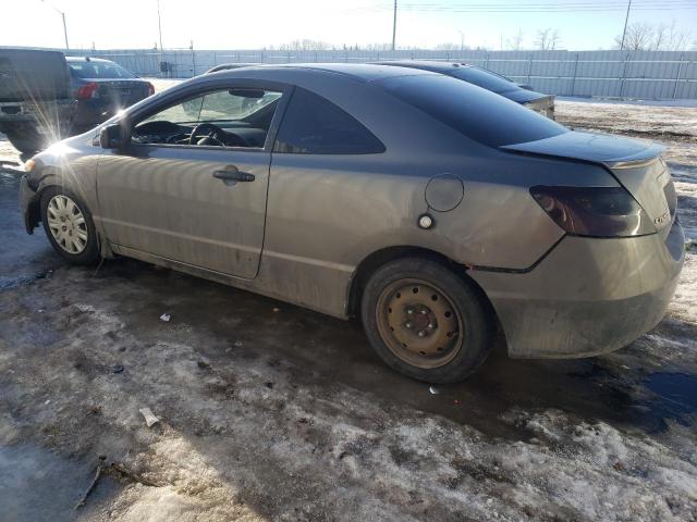 2HGFG12387H004050 - 2007 HONDA CIVIC DX-G GRAY photo 2