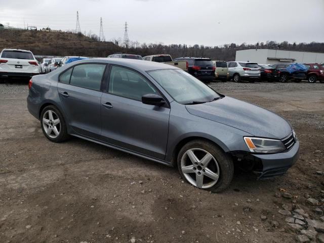 3VW2K7AJ3FM265968 - 2015 VOLKSWAGEN JETTA BASE GRAY photo 4