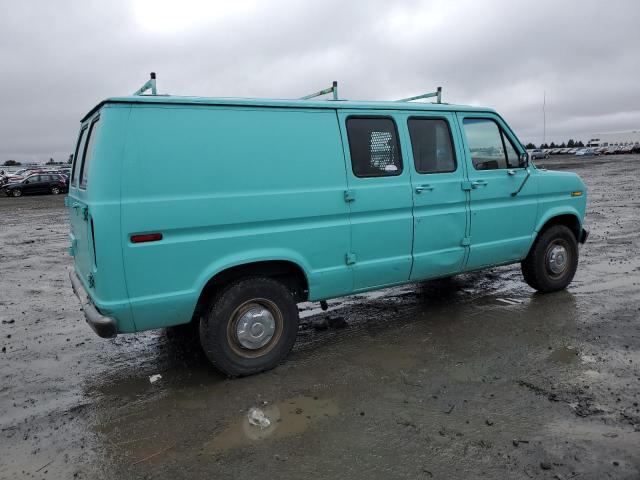 1FTFE24Y2MHB38640 - 1991 FORD ECONOLINE E250 VAN TURQUOISE photo 3