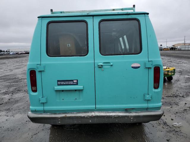 1FTFE24Y2MHB38640 - 1991 FORD ECONOLINE E250 VAN TURQUOISE photo 6