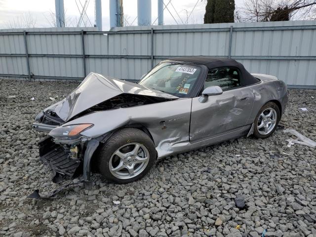 JHMAP11461T000347 - 2001 HONDA S2000 SILVER photo 1