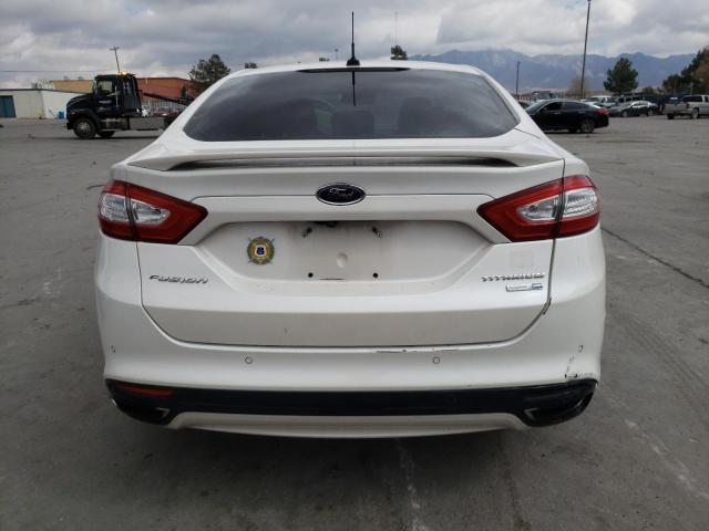 3FA6P0D9XER207796 - 2014 FORD FUSION TITANIUM WHITE photo 6