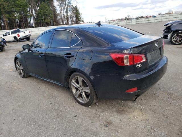 JTHBF5C27B5154680 - 2011 LEXUS IS 250 BLACK photo 2