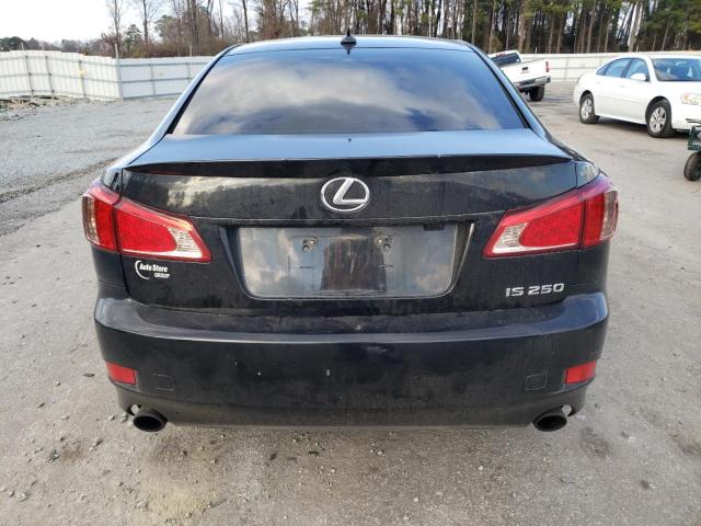 JTHBF5C27B5154680 - 2011 LEXUS IS 250 BLACK photo 6