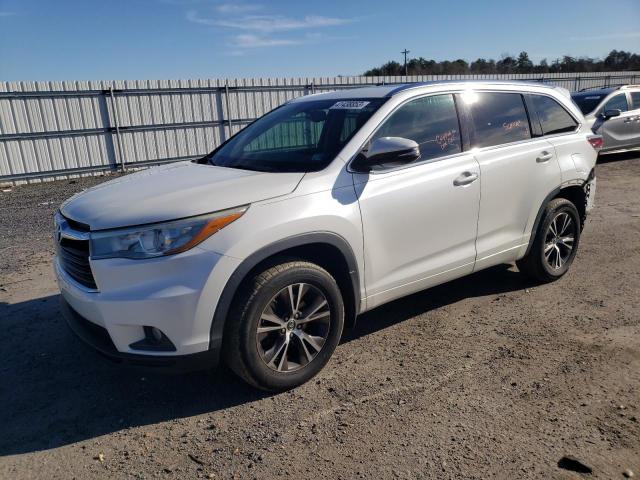 5TDJKRFH3GS262330 - 2016 TOYOTA HIGHLANDER XLE WHITE photo 1