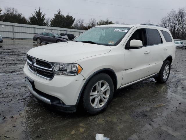 1D4RE4GGXBC733230 - 2011 DODGE DURANGO CREW WHITE photo 1