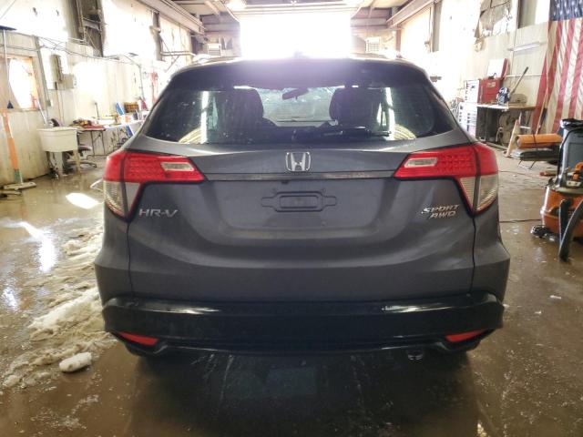 3CZRU6H1XKG703299 - 2019 HONDA HR-V SPORT GRAY photo 6