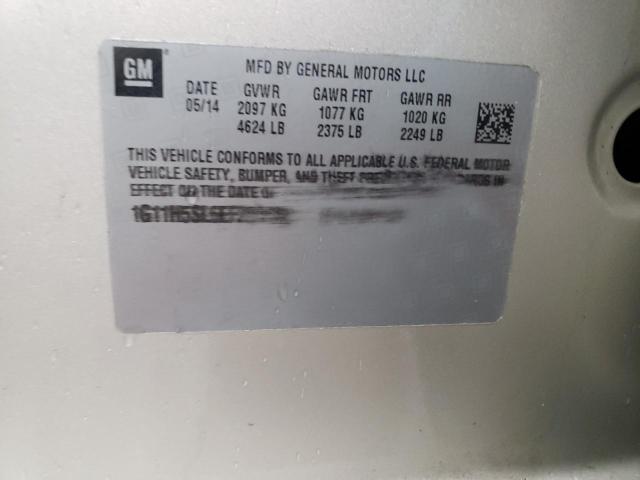 1G11H5SL6EF298570 - 2014 CHEVROLET MALIBU LTZ ოქროსფერი ფოტო 12