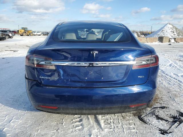 5YJSA1E2XGF151039 - 2016 TESLA MODEL S BLUE photo 6