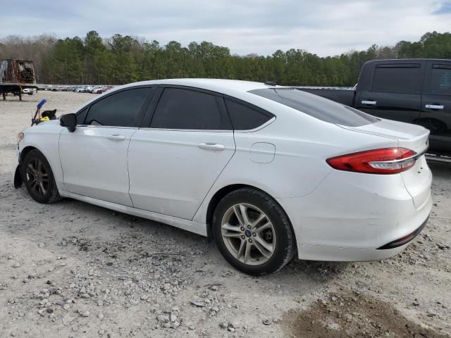 3FA6P0HDXJR283348 - 2018 FORD FUSION SE WHITE photo 2