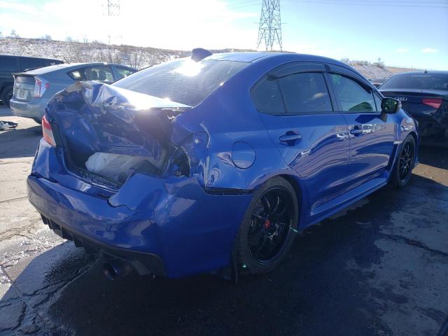 JF1VA2L61F9814893 - 2015 SUBARU WRX STI BLUE photo 3