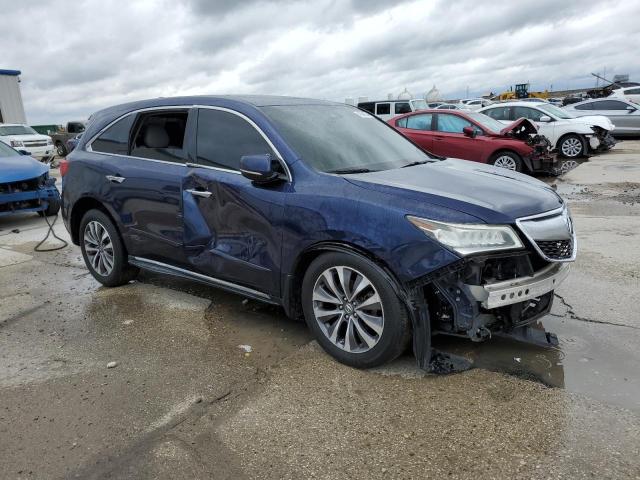 5FRYD4H4XGB027481 - 2016 ACURA MDX TECHNOLOGY BLUE photo 4