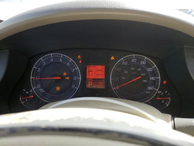 JNKAJ09E98M302096 - 2008 INFINITI EX35 BASE თეთრი ფოტო 9