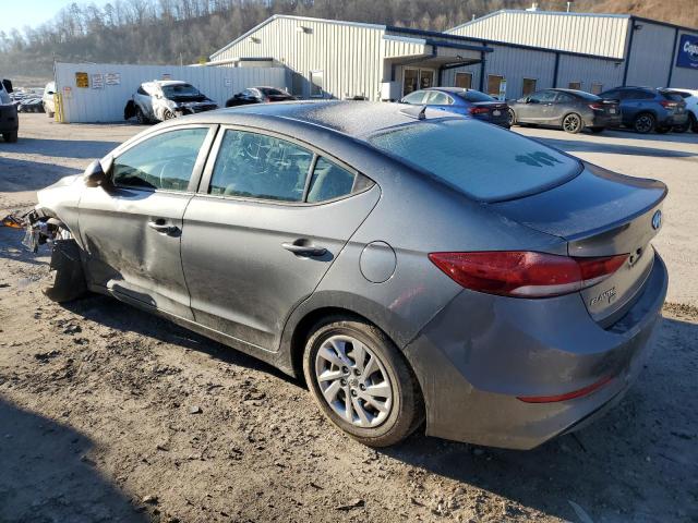 KMHD74LFXHU428713 - 2017 HYUNDAI ELANTRA SE GRAY photo 2