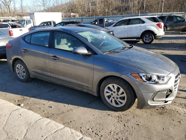 KMHD74LFXHU428713 - 2017 HYUNDAI ELANTRA SE GRAY photo 4