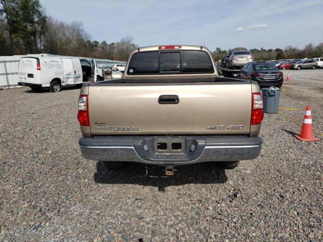 5TBBT44166S478044 - 2006 TOYOTA TUNDRA ACCESS CAB SR5 TAN photo 6