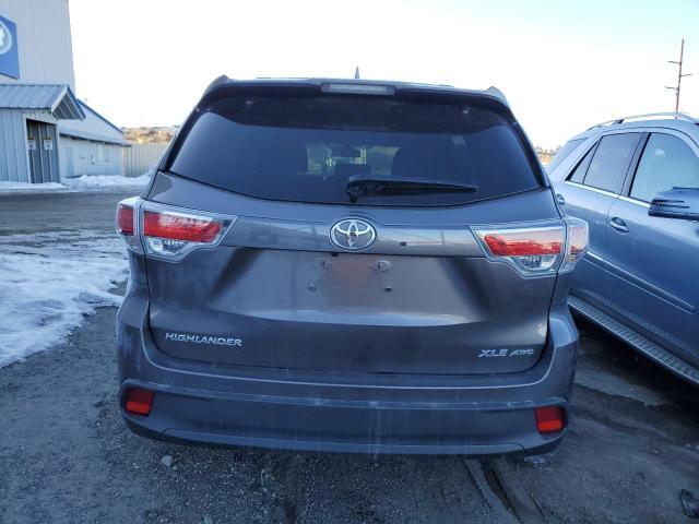 5TDJKRFH0FS160160 - 2015 TOYOTA HIGHLANDER XLE SILVER photo 6