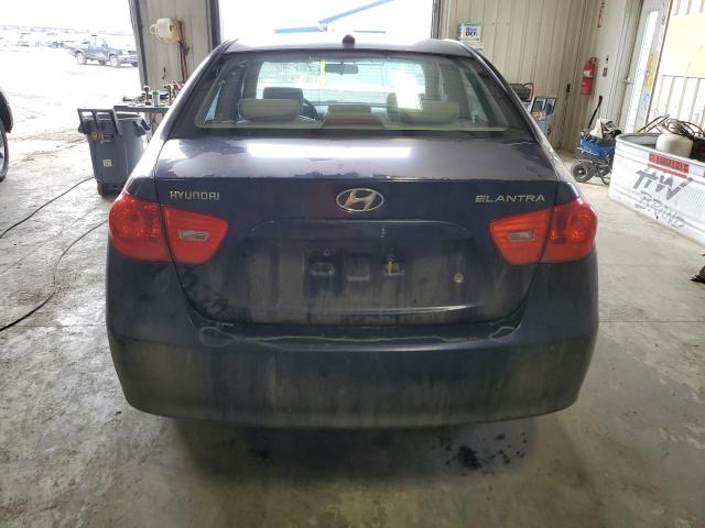 KMHDU46D57U174734 - 2007 HYUNDAI ELANTRA GLS BLUE photo 6