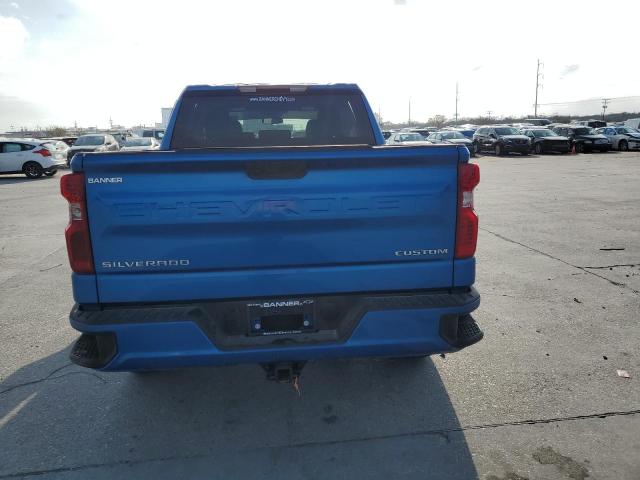 1GCPABEK9NZ638185 - 2022 CHEVROLET SILVERADO C1500 CUSTOM BLUE photo 6