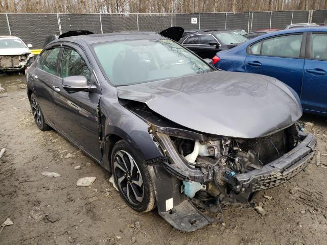 1HGCR2E74HA126048 - 2017 HONDA ACCORD EX GRAY photo 4