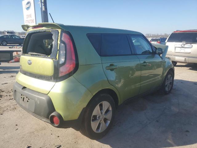 KNDJN2A21F7796100 - 2015 KIA SOUL GREEN photo 3