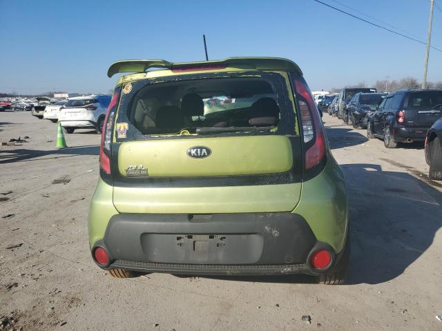 KNDJN2A21F7796100 - 2015 KIA SOUL GREEN photo 6