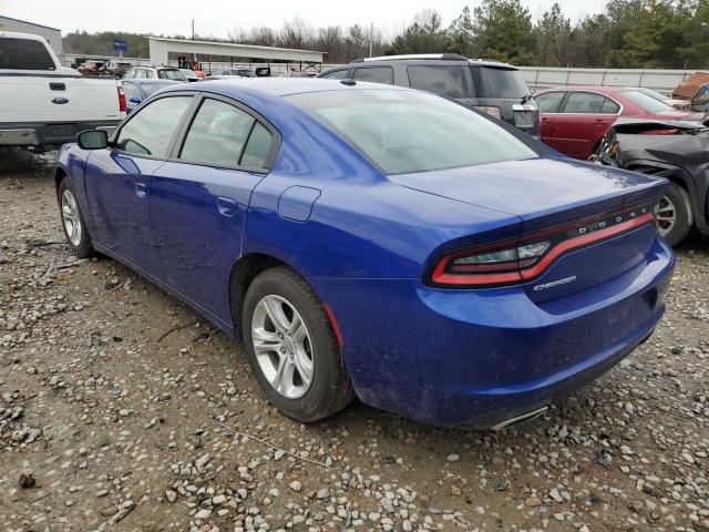 2C3CDXBG3MH628399 - 2021 DODGE CHARGER SXT BLUE photo 2