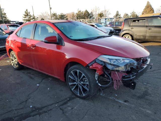 2T1BURHE1KC239633 - 2019 TOYOTA COROLLA L RED photo 4