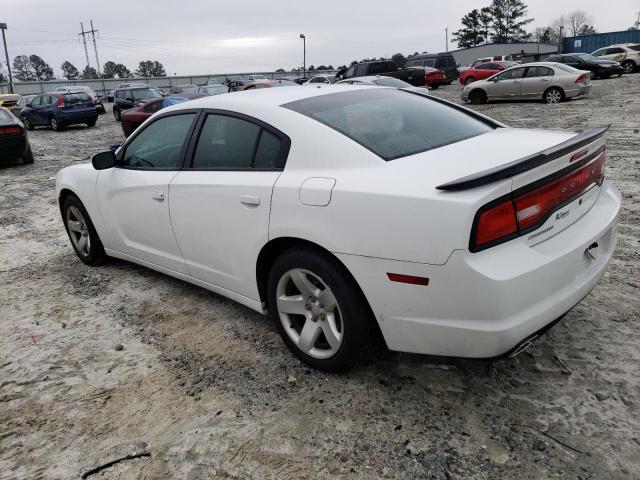 2C3CDXAT5DH584355 - 2013 DODGE CHARGER POLICE WHITE photo 2