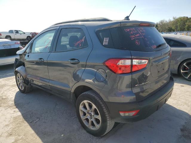 MAJ6P1UL5JC225942 - 2018 FORD ECOSPORT SE GRAY photo 2
