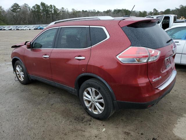 KNMAT2MT3FP570201 - 2015 NISSAN ROGUE S MAROON photo 2