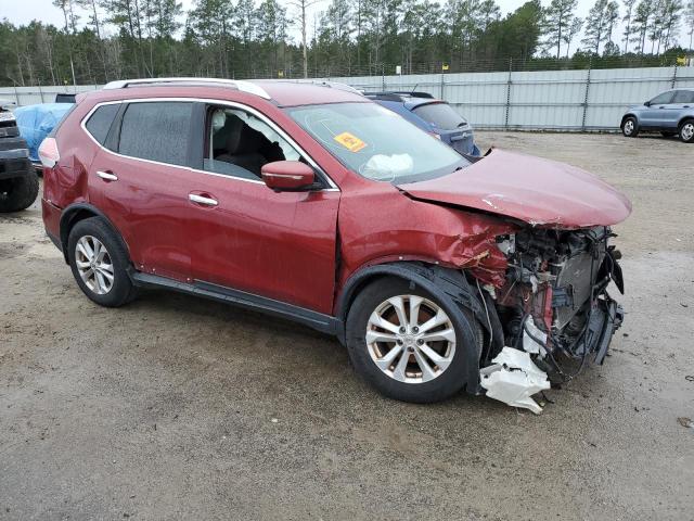 KNMAT2MT3FP570201 - 2015 NISSAN ROGUE S MAROON photo 4