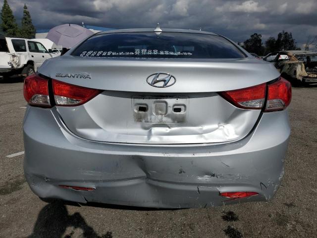 5NPDH4AE7DH201446 - 2013 HYUNDAI ELANTRA GLS SILVER photo 6