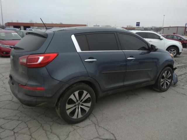 KNDPC3A25D7452742 - 2013 KIA SPORTAGE EX BLUE photo 3