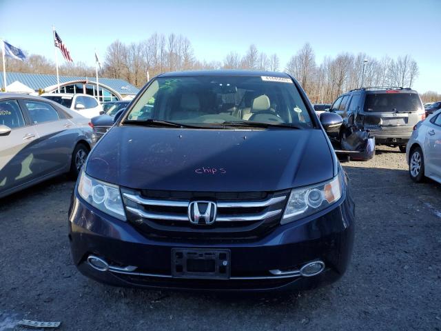 5FNRL5H94EB099249 - 2014 HONDA ODYSSEY TOURING BLUE photo 5