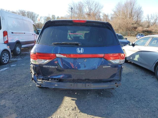 5FNRL5H94EB099249 - 2014 HONDA ODYSSEY TOURING BLUE photo 6