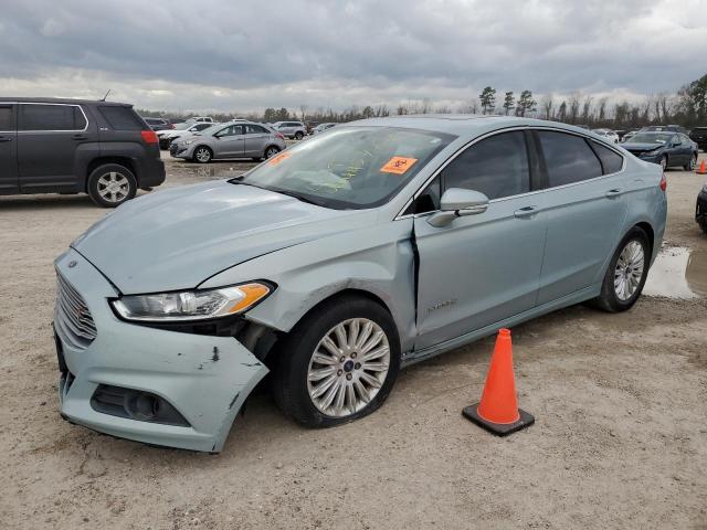 3FA6P0LUXDR323732 - 2013 FORD FUSION SE HYBRID TURQUOISE photo 1