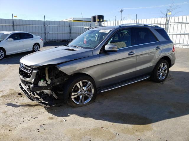 4JGDA2EB9EA313372 - 2014 MERCEDES-BENZ ML 350 BLUETEC GRAY photo 1