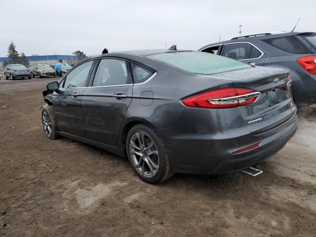 3FA6P0CDXLR146193 - 2020 FORD FUSION SEL GRAY photo 2