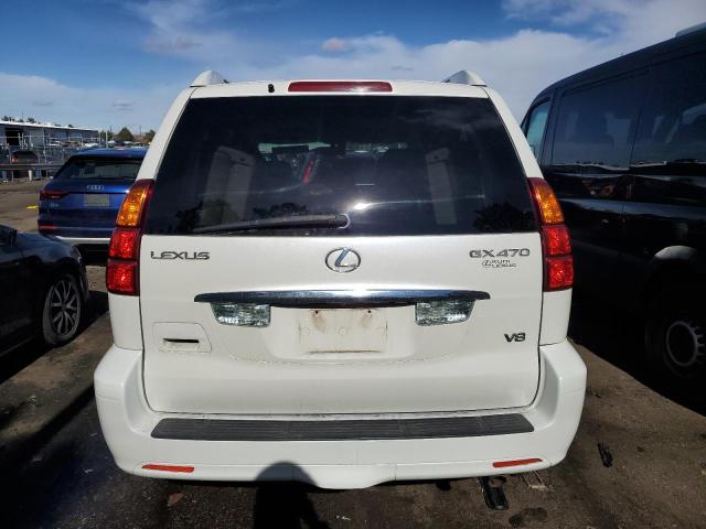 JTJBT20X850086381 - 2005 LEXUS GX 470 WHITE photo 6