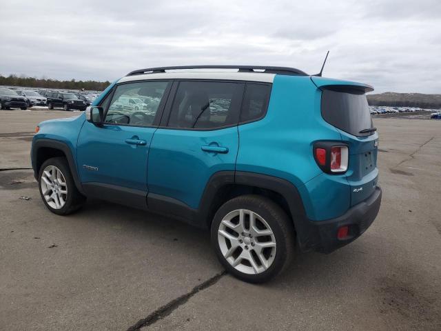 ZACNJDBB5MPM51754 - 2021 JEEP RENEGADE LATITUDE TURQUOISE photo 2