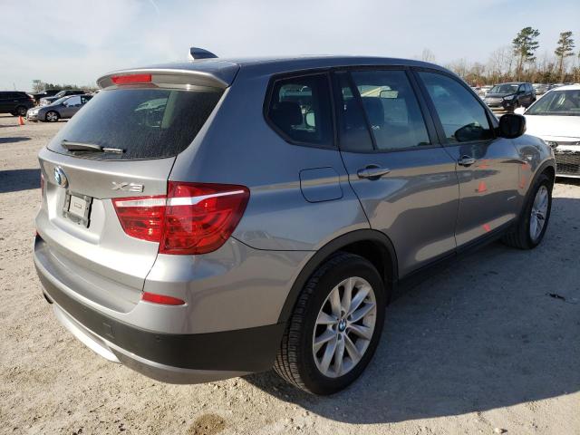 5UXWX9C55D0A23539 - 2013 BMW X3 XDRIVE28I GRAY photo 3