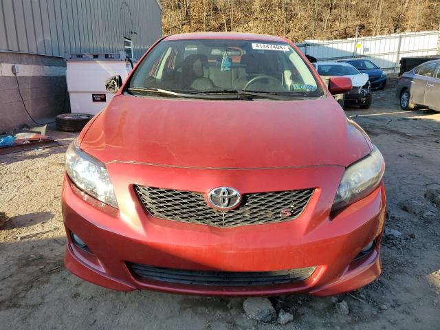 2T1BU40E99C025577 - 2009 TOYOTA COROLLA BASE RED photo 5