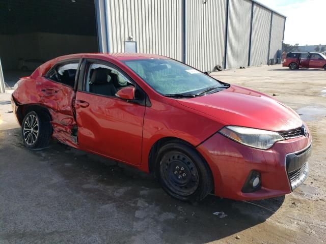 2T1BURHE5EC103333 - 2014 TOYOTA COROLLA L RED photo 4