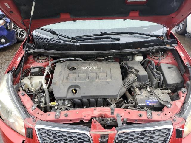 5Y2SP67869Z468570 - 2009 PONTIAC VIBE RED photo 11