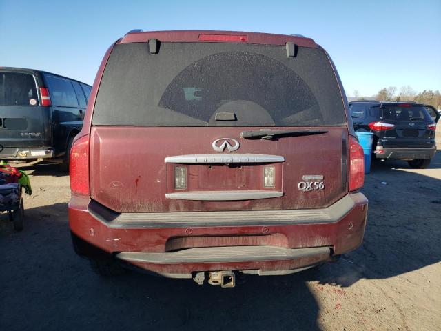 5N3AA08C59N901027 - 2009 INFINITI QX56 BURGUNDY photo 6