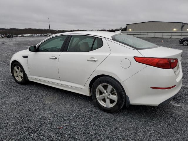 KNAGM4A79F5527890 - 2015 KIA OPTIMA LX WHITE photo 2