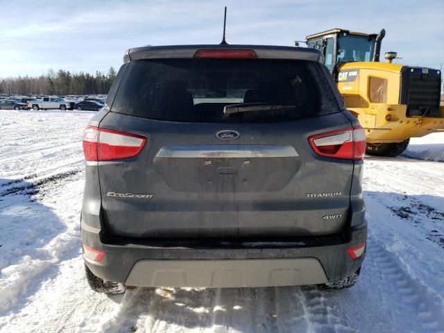 MAJ6P1WL4JC245287 - 2018 FORD ECOSPORT TITANIUM GRAY photo 6